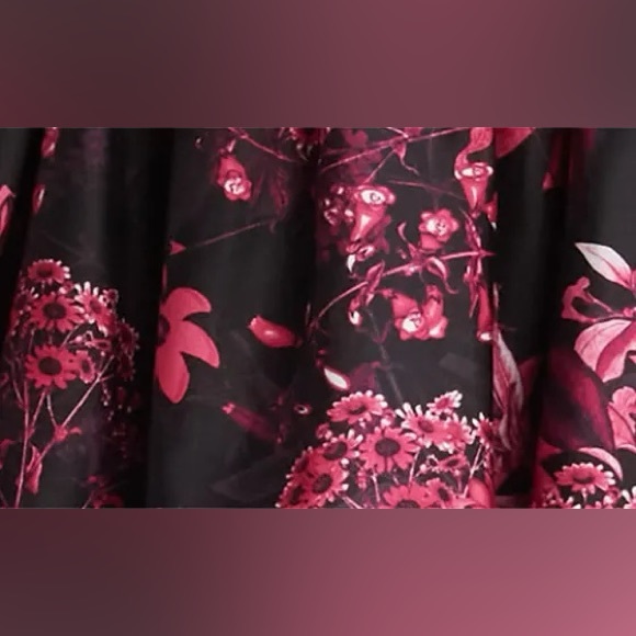 NWOT Alice & Olivia Emmalou Floral Tiered Stretch Cotton Mini Dress - Picture 4 of 8